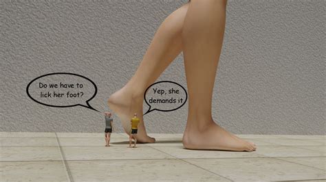 One day you unexpectedly shrink and have to survive around some (rather gassy) giantesses. . Giantess ass slave